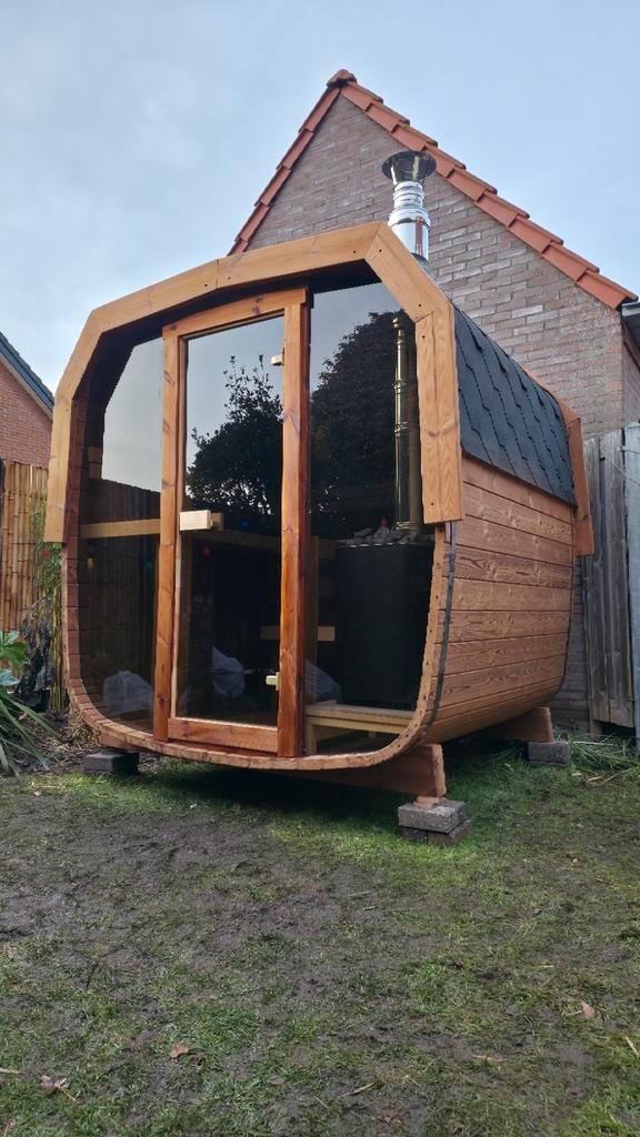 2M Cube Sauna Gratis Levering en Plaatsing, Tuin en Terras, Tuinhuizen, Nieuw, 3 ramen of meer, Ophalen of Verzenden