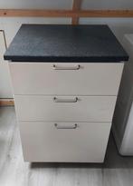 Keukenkast Ikea Metod + poten, handvaten en keukenblad, Ophalen, Crème, 50 tot 100 cm, Zo goed als nieuw