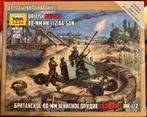 Zvezda British Bofors 40-MM MK-1/2 AA-Gun modelbouw, Ophalen of Verzenden, Nieuw, 1:50 of kleiner, Overige typen