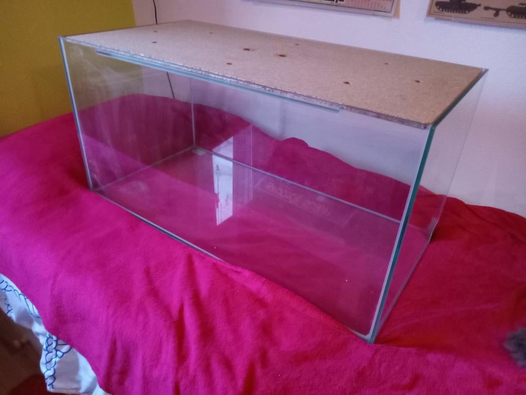 Terrarium/hamsterkooi/aquarium met afdekplaat, Ophalen