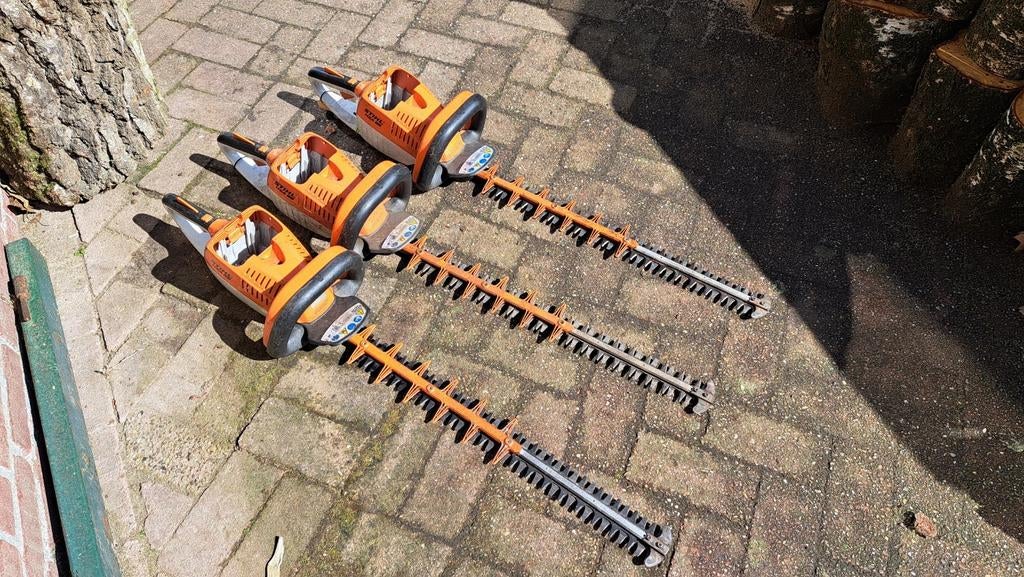 Stihl HSA 86 heggenschaar 3 stuks werkend zoals ingeruild, Tuin en Terras, Ophalen, Stihl, Gebruikt, Accu