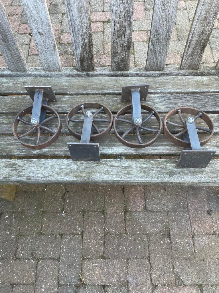 Stalen Sierwielen - Handgemaakt, 23cm Hoog, Ophalen of Verzenden