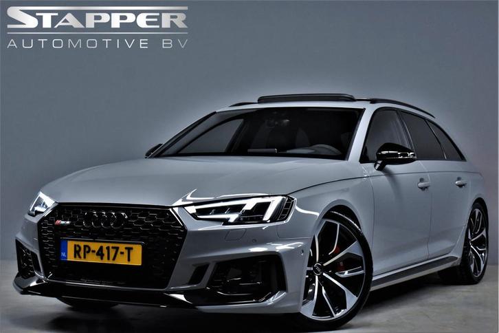 Audi A4 Avant RS4 2.9 TFSI 451pk Quattro OrgNL Milltek/Pano/, Auto's, Audi, Bedrijf, Te koop, A4, 360° camera, 4x4, ABS, Achteruitrijcamera