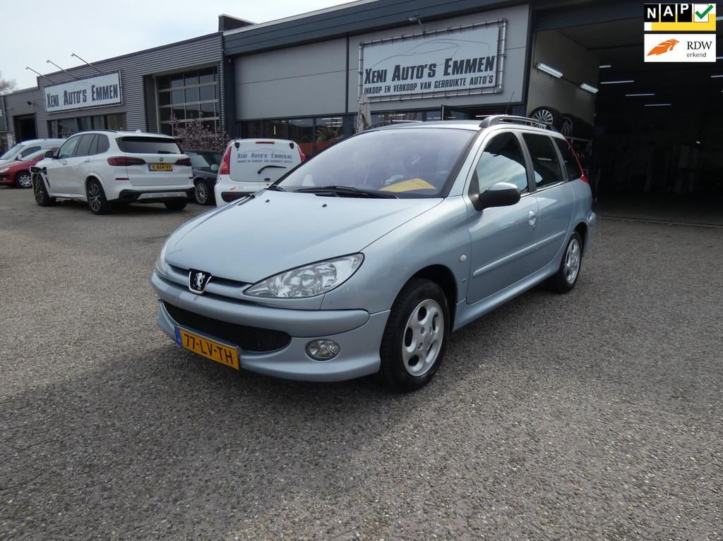 Peugeot 206 SW 1.4 X-line|Airco|Lage KM|Nw.APK|Dealer Ond.|L, Voorwielaandrijving, Metallic lak, 4 cilinders, Origineel Nederlands