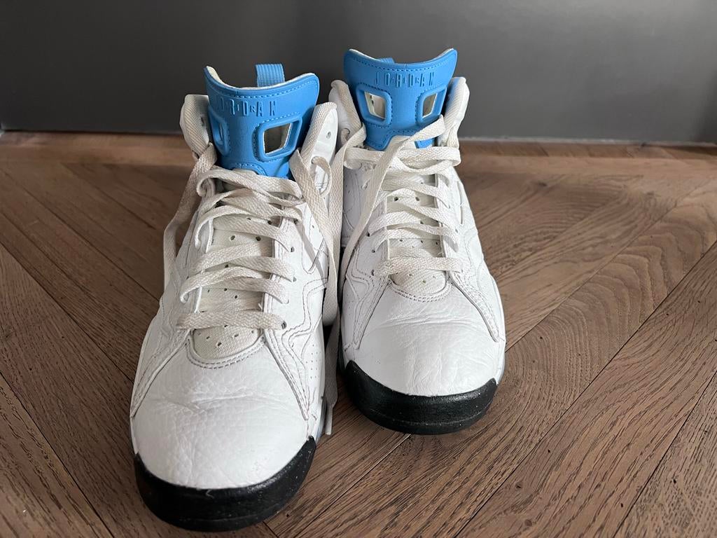 Nike Air Jordan MVP Wit University Blue Maat 40, Wit, Ophalen of Verzenden, Sneakers of Gympen, Gedragen