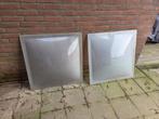 Twee lichtkoepels voor plat dak, Doe-het-zelf en Verbouw, Glas en Ramen, Ophalen, Gebruikt, 80 tot 120 cm, 80 tot 120 cm