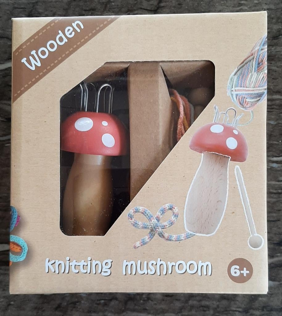 Punnik set paddestoel hout vanaf 6 jaar., Ophalen of Verzenden, Nieuw