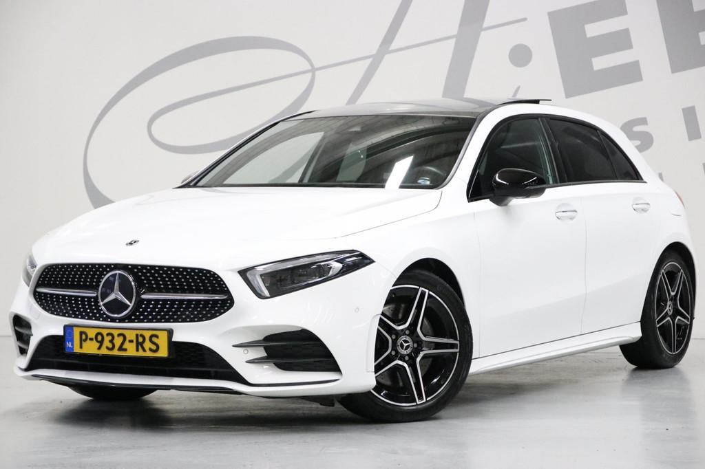 Mercedes-Benz A-klasse 250 AMG-line/Nightpakket/360' camera, Gebruikt, 4 cilinders, Wit, 1600 kg