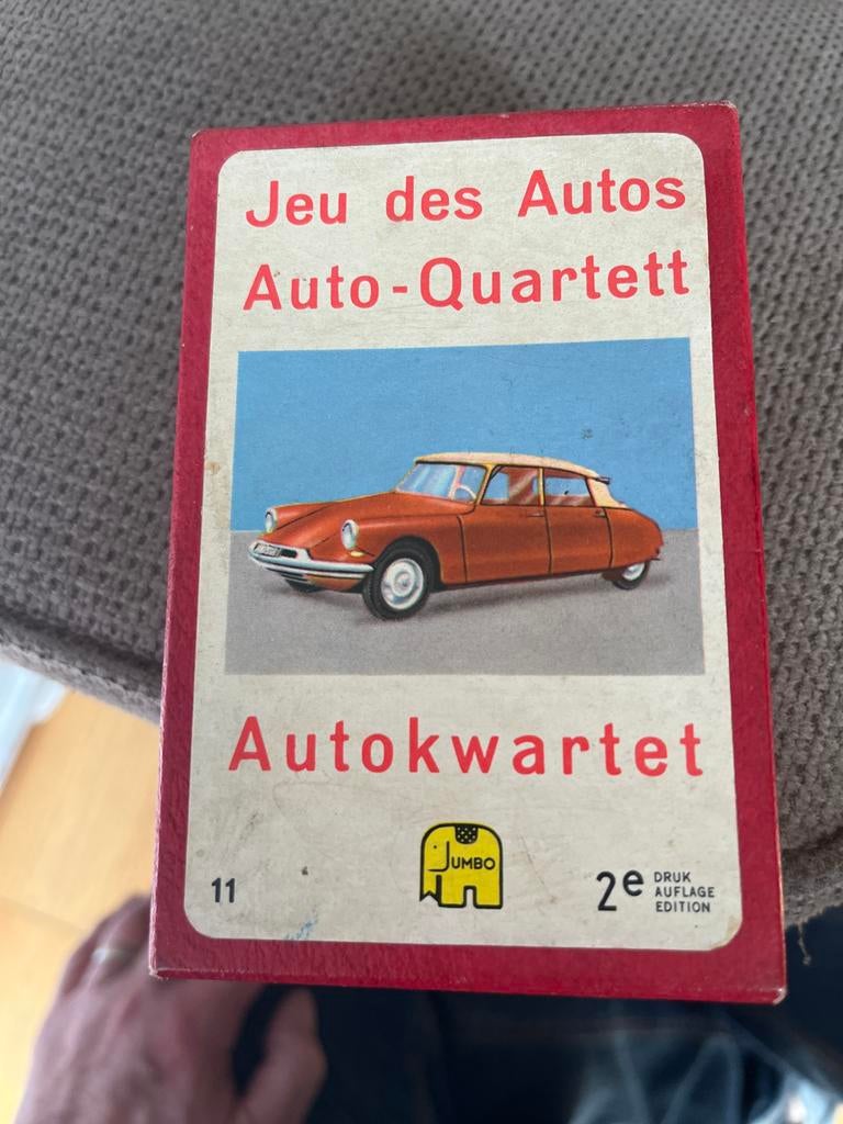 Autokwartet Jumbo 2e druk, Drie of vier spelers, Ophalen of Verzenden, Gebruikt