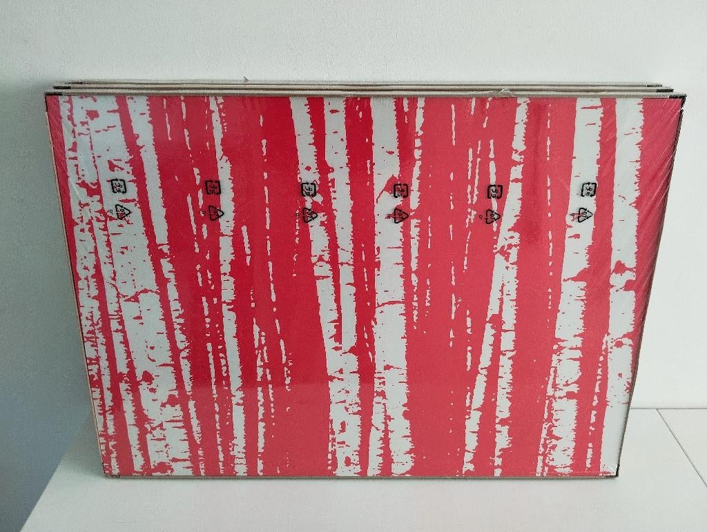 Solmyra wanddecoratie Ikea Berkenpatroon rood 3x, Ophalen, Nieuw