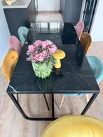 Eetkamerstoelen fluweel van skulm, Huis en Inrichting, Stoelen, Ophalen, Overige kleuren, Scandinavisch, Zo goed als nieuw