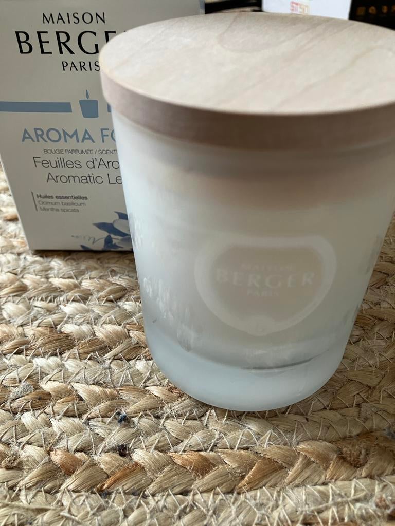 Maison Berger Aroma kaars Focus, Overige materialen, Wit, Nieuw, Ophalen of Verzenden