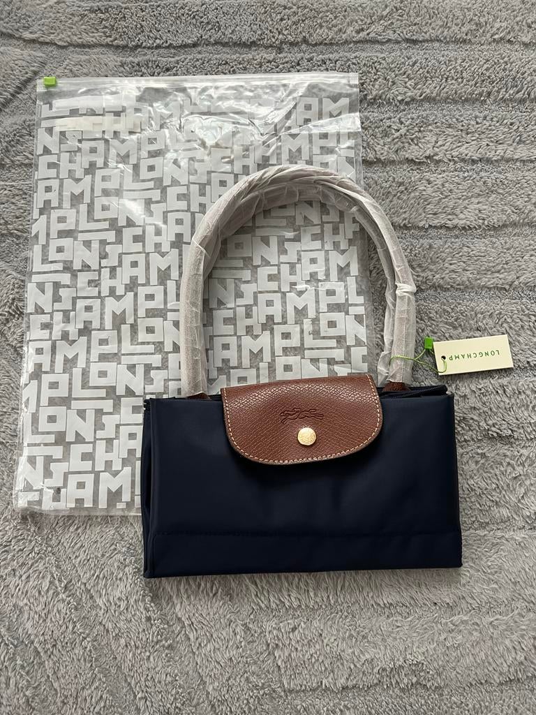 Longchamp Le Pliage Handtas Donkerblauw Maat M Nieuw, Sieraden, Tassen en Uiterlijk, Tassen | Damestassen, Nieuw, Handtas, Blauw