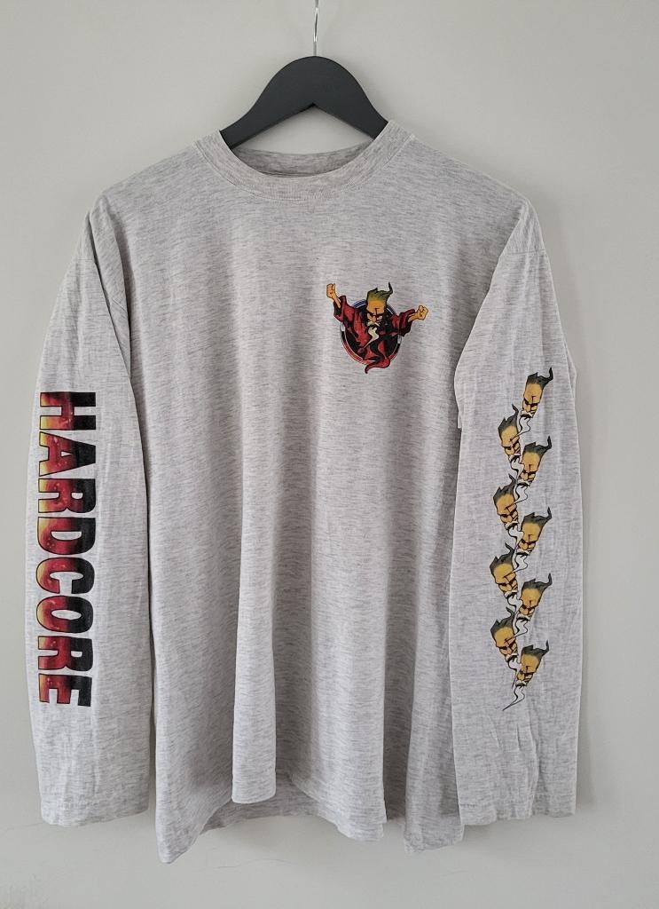 ID&T Longsleeve ( Thunderdome / Hardcore / Gabber / Terror ), Ophalen of Verzenden, Gedragen, Maat 52/54 (L), Wit