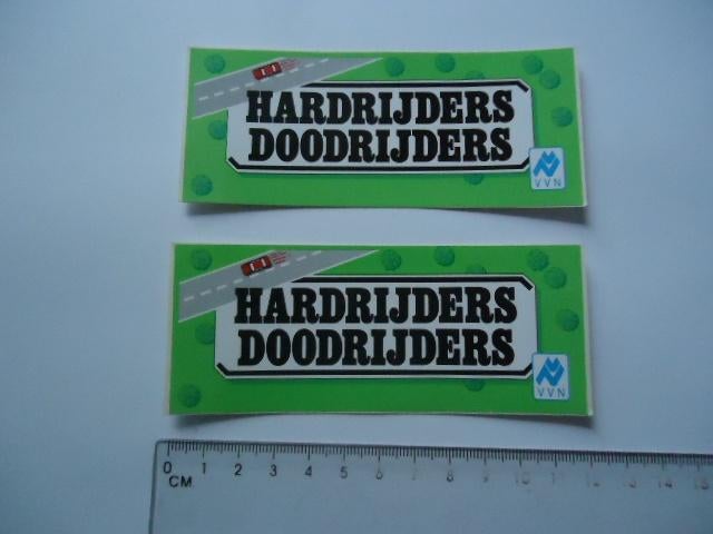 sticker oud VVN Hardrijders doodrijders auto motor verkeer, Verzenden, Zo goed als nieuw, Bedrijf of Vereniging