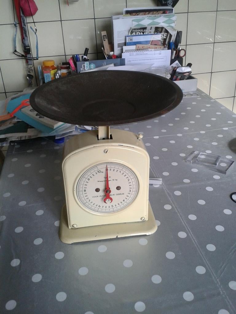 Oude weegschaal 10kg, Ophalen, 500 gram of grover, Minder dan 10 kg