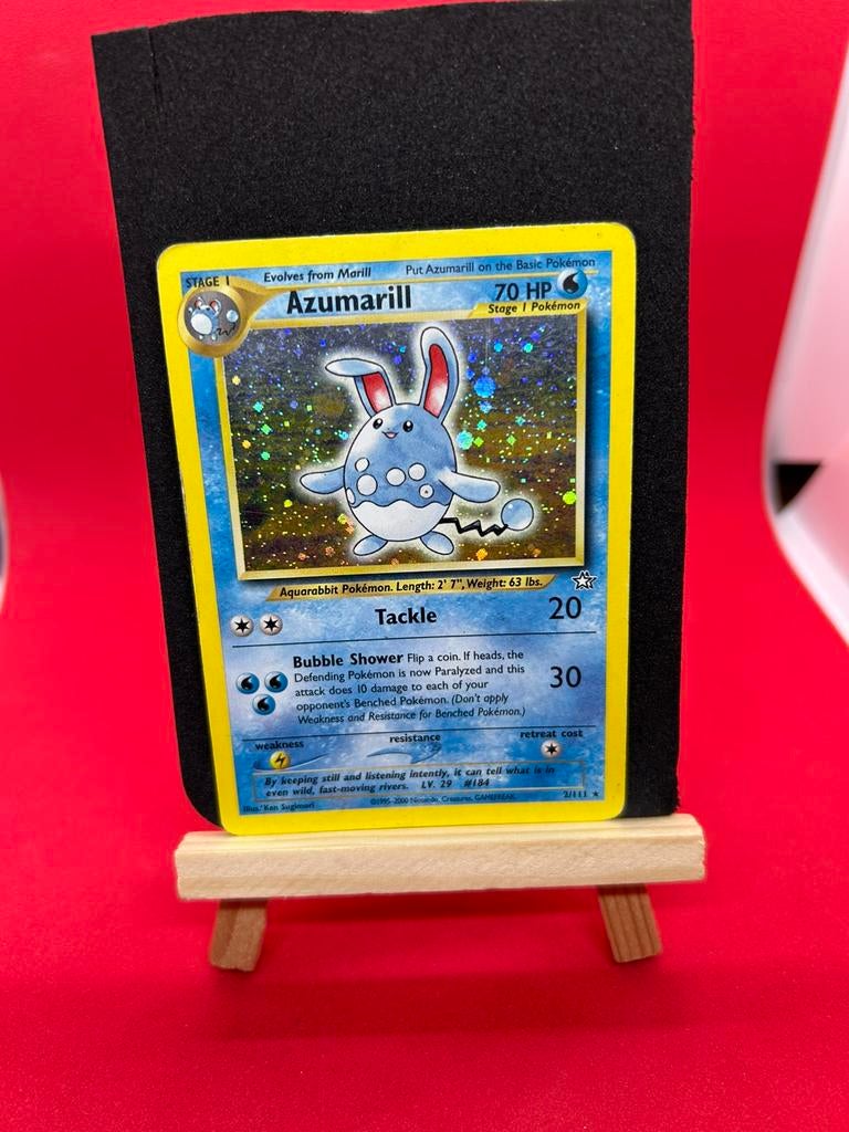 Azumarill Holo 2/111 Neo Genesis Vintage, Ophalen of Verzenden, Zo goed als nieuw
