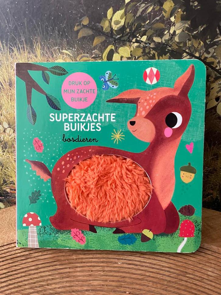 Superzachte Buikjes: Bosdieren - Voelboekje voor baby's, Boeken, Kinderboeken | Baby's en Peuters, Nieuw, 0 tot 6 maanden, Uitklap-, Voel- of Ontdekboek