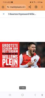 WILLEMSPLEIN 2x kaarten voor Feyenoord-Nec, Tickets en Kaartjes, Overige Tickets en Kaartjes, Twee personen