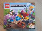 60% Korting op Lego Minecraft 21164 The Coral Reef,, Ophalen of Verzenden, Nieuw, Complete set, Lego
