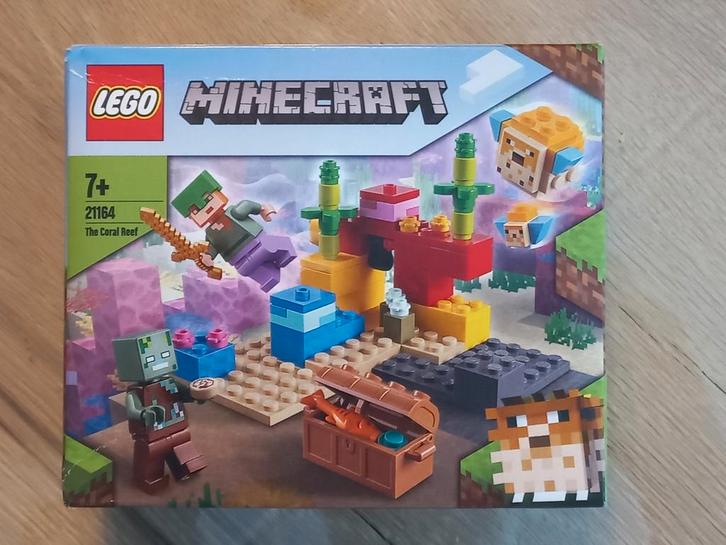 60% Korting op Lego Minecraft 21164 The Coral Reef,, Kinderen en Baby's, Speelgoed | Duplo en Lego, Nieuw, Lego, Complete set