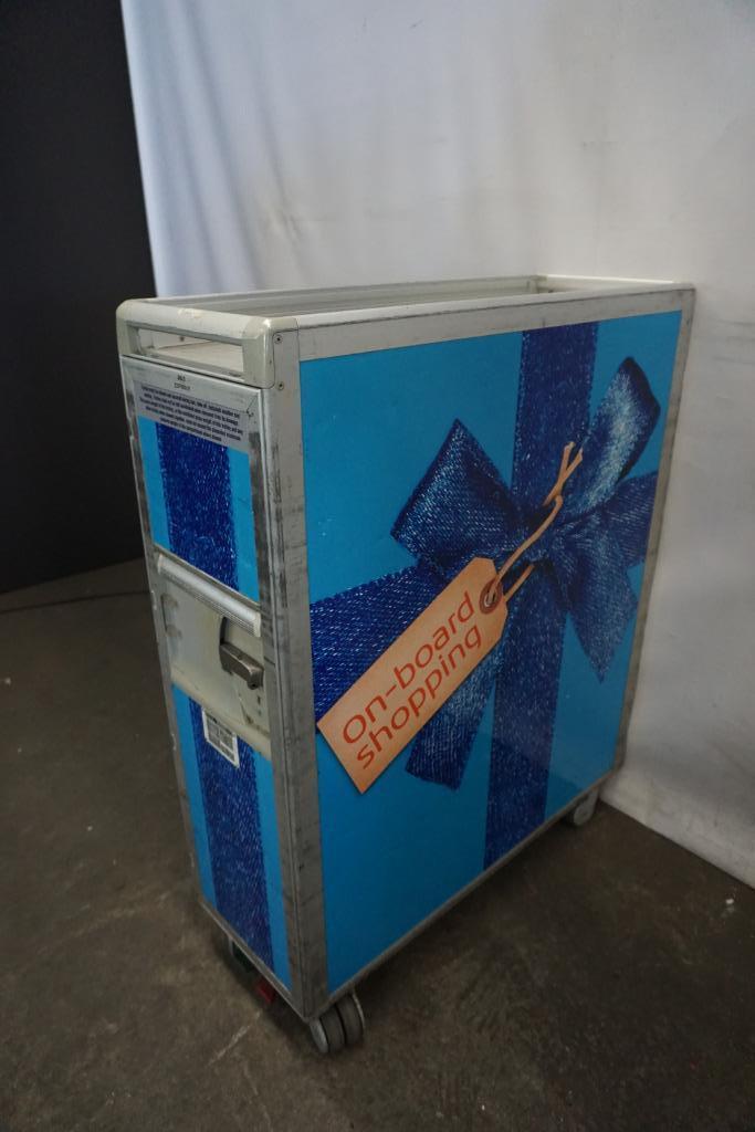 KLM Vliegtuig trolley rolcontainer fullsize, Verzamelen, Luchtvaart en Vliegtuigspotten, Gebruikt, Overige typen, Ophalen of Verzenden