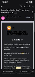 startbewijs NN marathon Rotterdam, Tickets en Kaartjes, Eén persoon, April