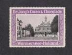 Sluitzegel Apeldoorn Raadhuis De Jong's Cacao Wormerveer., Verzenden, Zo goed als nieuw