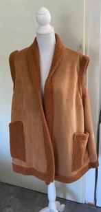 Mouwloos vest / gilet, suede look, maat XXL (qwe), Ophalen of Verzenden, Zo goed als nieuw, Maat 46/48 (XL) of groter, Bruin