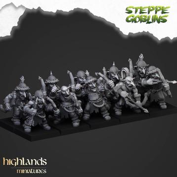 Steppe Goblins with Bows - Highlands Miniatures 