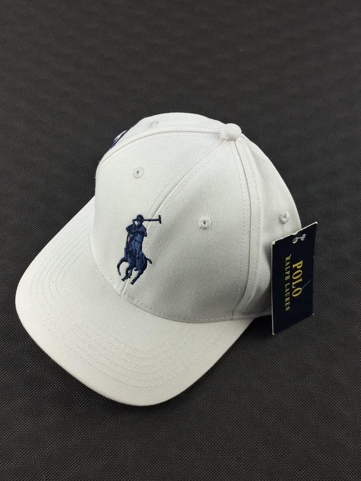 Ralph Lauren Cap White Navy Logo Unisex New With Tags, Kleding | Heren, Hoeden en Petten, Nieuw, Pet, One size fits all, Ophalen of Verzenden