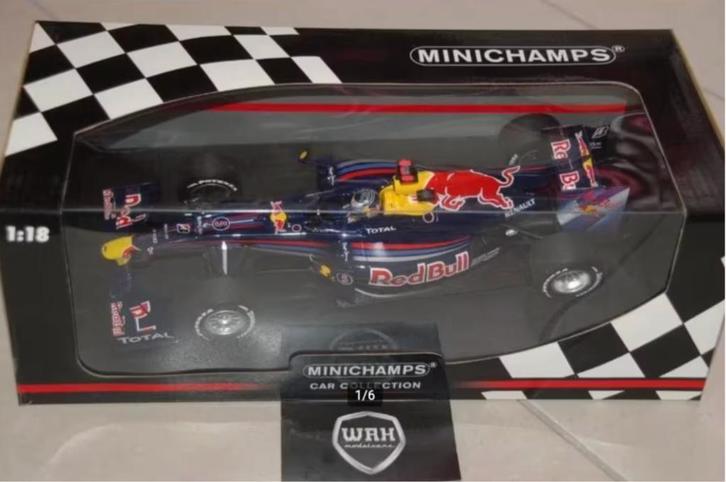 1:18 F1 RED BULL RACING SHOWCAR 2010 VETTEL Minichamps WRH, Hobby en Vrije tijd, Modelauto's | 1:18, Zo goed als nieuw, Auto, MiniChamps