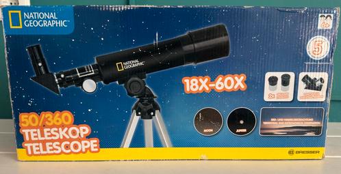 National Geographic Telescoop 50/360, Audio, Tv en Foto, Optische apparatuur | Telescopen, Zo goed als nieuw, Lenzentelescoop (refractor)