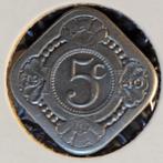 Stuiver vierkant 1940, Ophalen of Verzenden, Koningin Wilhelmina, 5 cent, Losse munt