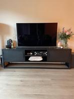 Industrieel zwart metalen tv meubel/kast van Giga meubel, Ophalen, Zo goed als nieuw, 200 cm of meer, Minder dan 100 cm