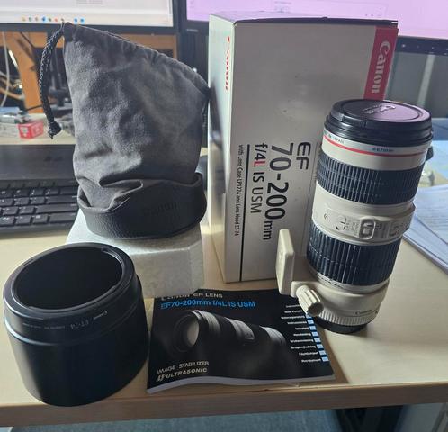 Canon EF 70-200mm f/4L IS USM Telelens, Audio, Tv en Foto, Fotografie | Lenzen en Objectieven, Gebruikt, Telelens, Zoom, Ophalen of Verzenden