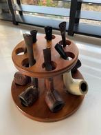 Pijpenrek pijpenstandaard voor 7 pijpen, inclusief 11 pijpen, Verzamelen, Ophalen of Verzenden, Gebruikt