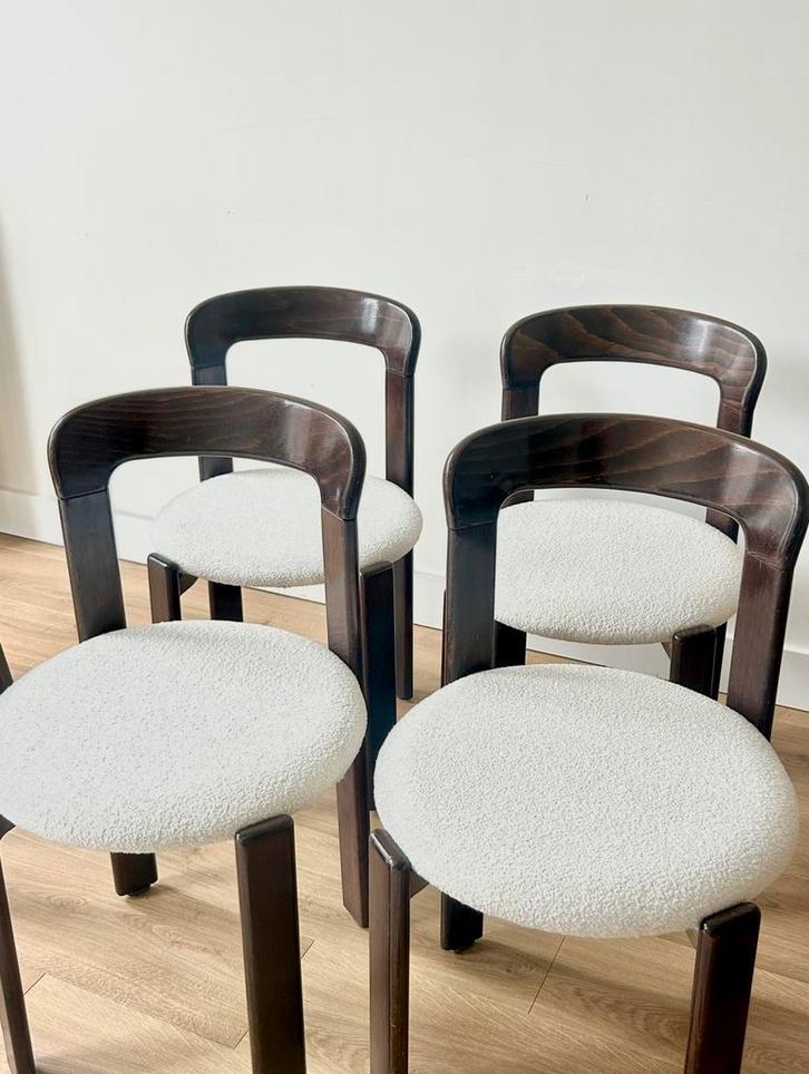 4 Bruno Rey stoelen chairs, Huis en Inrichting, Complete eetkamers, Zo goed als nieuw, Ophalen