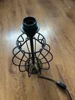 Zwarte Staaldraad Lampvoet - Stijlvol Design, Huis en Inrichting, Ophalen of Verzenden, Zo goed als nieuw, Metaal, Retro modern