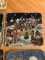 Kussen met kerst tafereeltje erop 40/40, Huis en Inrichting, Woonaccessoires | Kussens, Gebruikt, Etten-Leur, Vierkant, DJT@dejuistetoon.eu