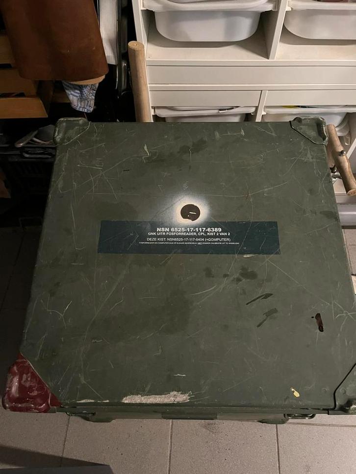 Zarges kist ex-leger 60bij60bij60, Doe-het-zelf en Verbouw, Kratten en Dozen, Zo goed als nieuw, Bak of Kist, 50 tot 75 cm, 50 cm of meer