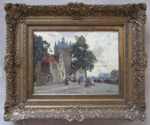 == Herman Bogman jr 1890-1975 == Zierikzee ==, Antiek en Kunst, Kunst | Schilderijen | Klassiek, Ophalen of Verzenden