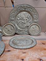 Een aantal koperen borden ineenkoop, Antiek en Kunst, Antiek | Koper en Brons, Ophalen of Verzenden
