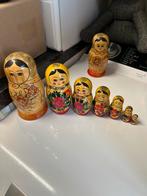 Antieke Vintage Matroesjka Baboesjka Poppen Set USSR 7 delig, Ophalen of Verzenden