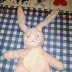 Blokker roze konijn knuffeldoekje 26 cm groot, Ophalen of Verzenden, Zo goed als nieuw, Konijn