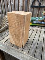 Massief Eikenhouten blok, Nieuw, Minder dan 180 cm, Ophalen of Verzenden, Palen