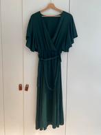 Groene lange jurk met vlindermouw, Kleding | Dames, Jurken, Maat 38/40 (M), Ophalen of Verzenden, Zo goed als nieuw, Groen