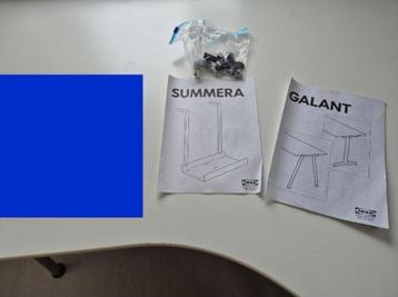 Ruim Ikea Galant hoekbureau met 2x uitbreiding en extra's - afbeelding 6