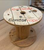 Unieke kabelhaspel tafel, Gebruikt, 50 tot 100 cm, Rond, Ophalen of Verzenden