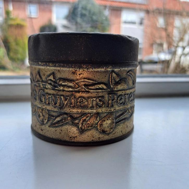 Vintage De Gruyters Perenstroop Blikje, Antiek en Kunst, Curiosa en Brocante, Ophalen of Verzenden